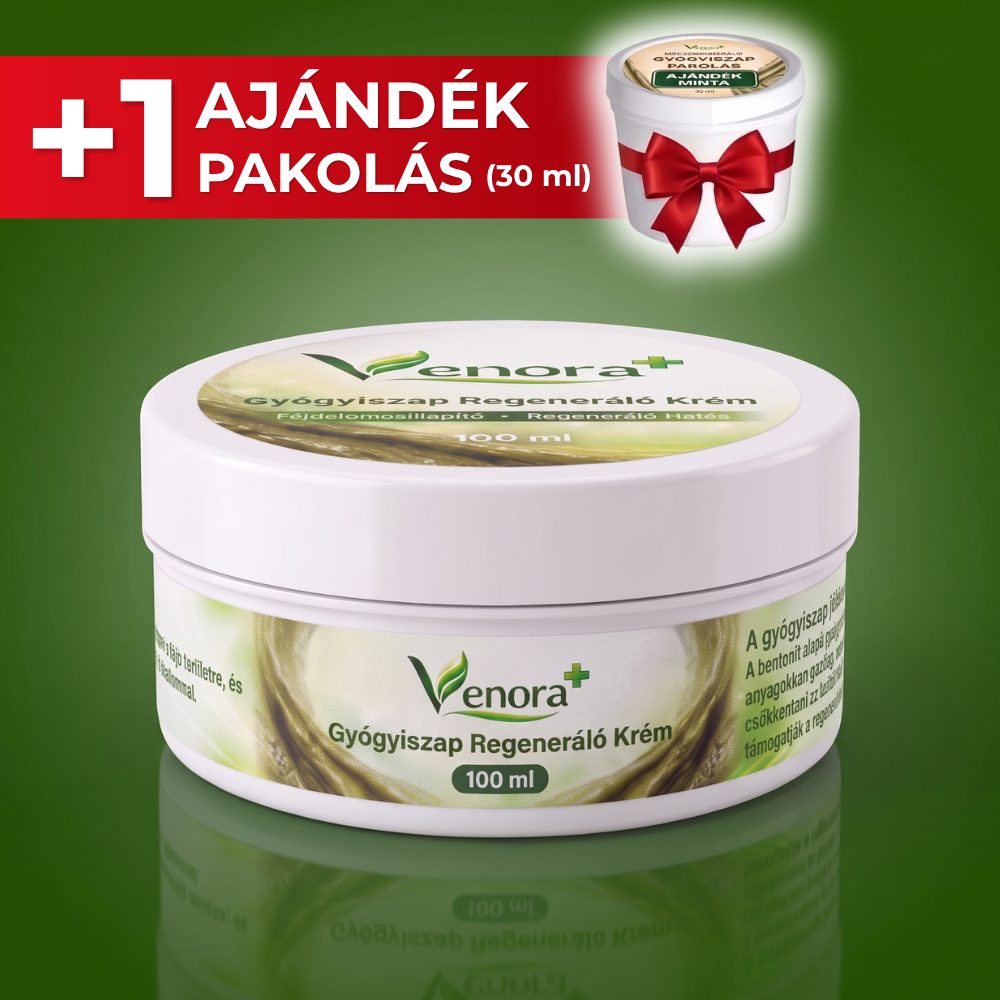 1 Tégely Gyógyiszap Regeneráló Krém 100 ml + Ajándék Gyógyiszap Pakolás 30 ml
