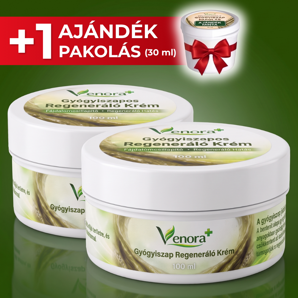 2 Tégely Gyógyiszap Regeneráló Krém 2x100 ml + Ajándék Gyógyiszap Pakolás 30 ml