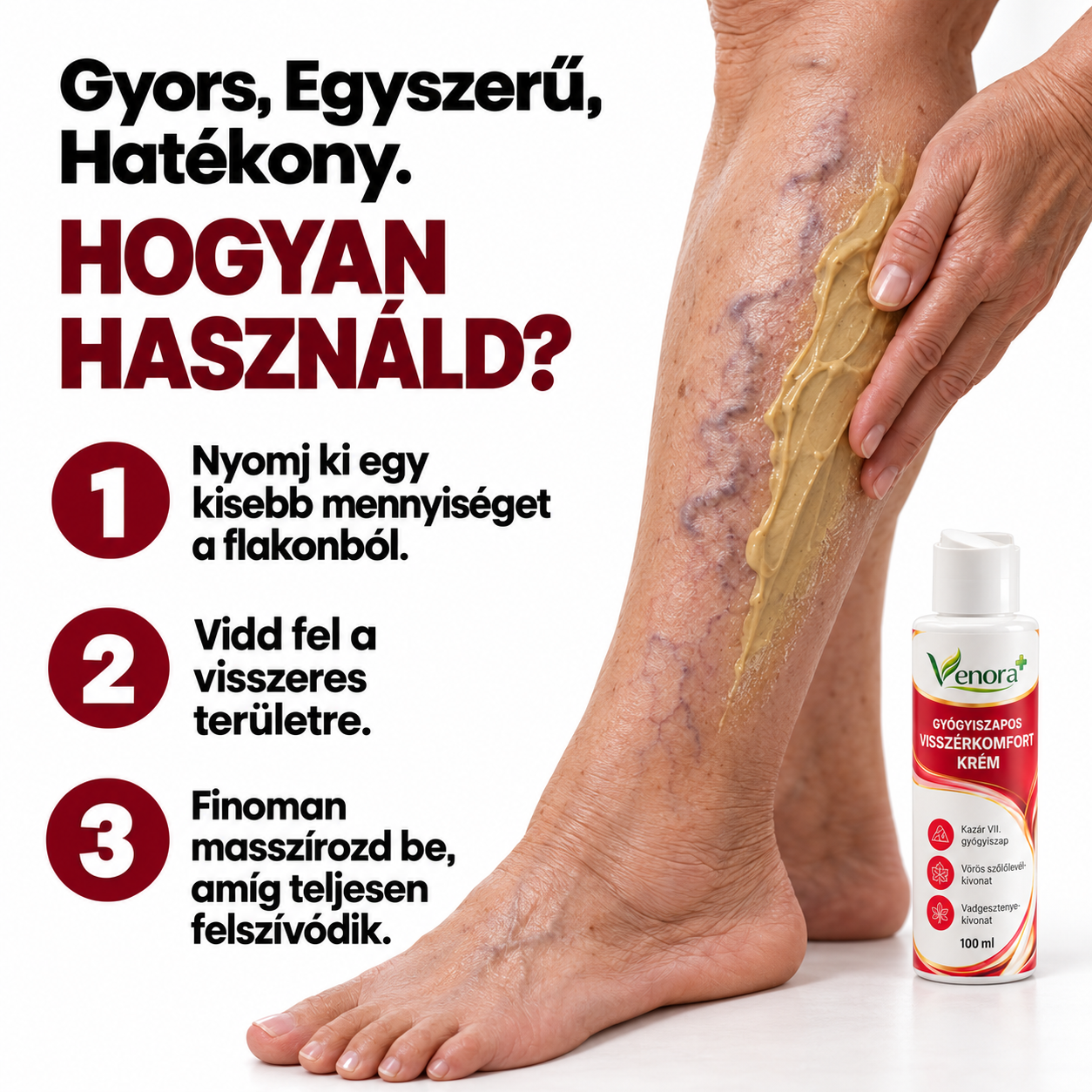 Gyógyiszapos Visszérkomfort Krém