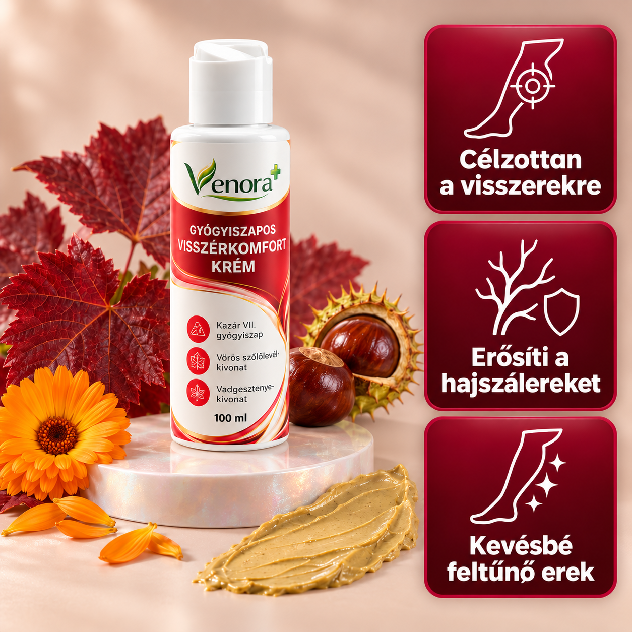 Gyógyiszapos Visszérkomfort Krém