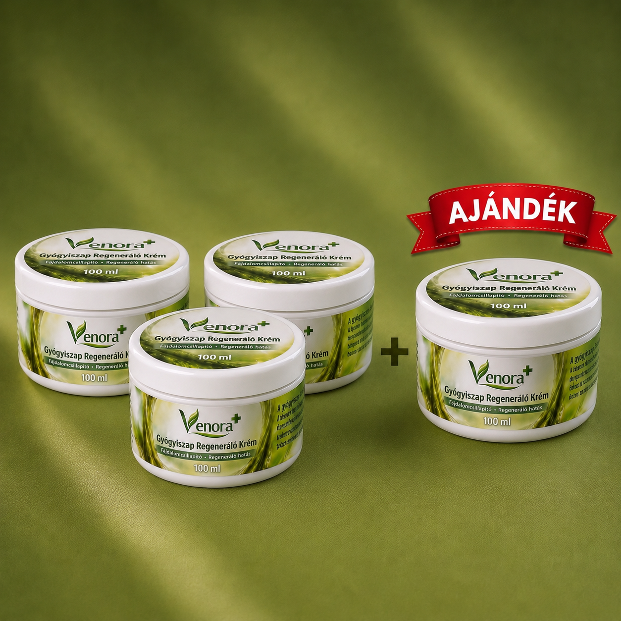 3+1 Tégely Gyógyiszap Regeneráló Krém 4x100 ml