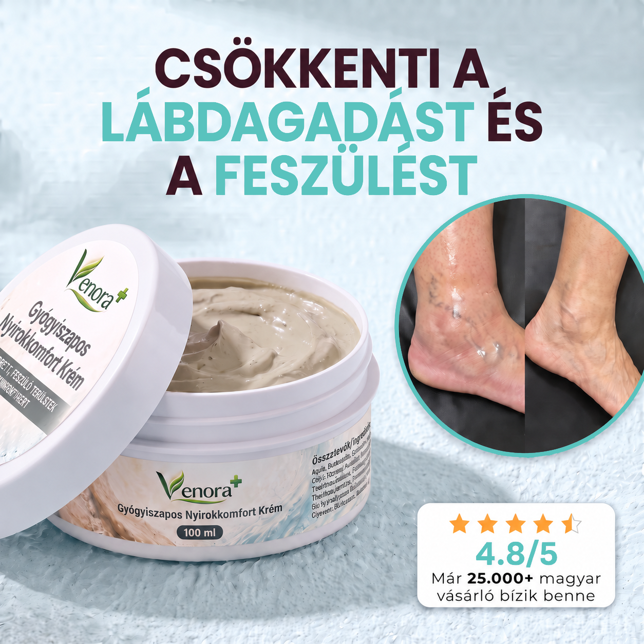 Gyógyiszapos Nyirokkomfort Krém + 1 Ajándék Nyirokkomfort Krém