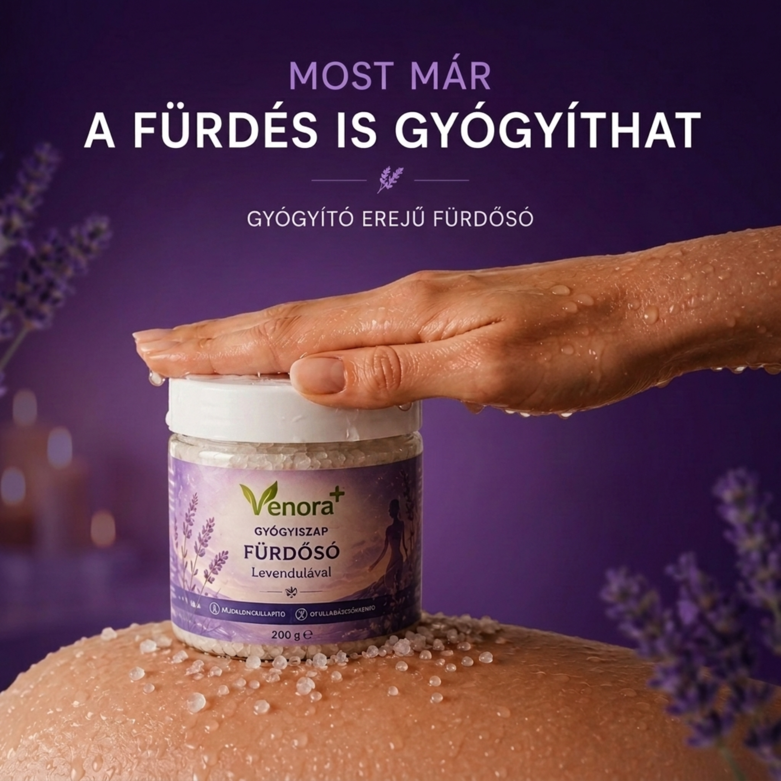Gyógyiszap Fürdősó Levendulával