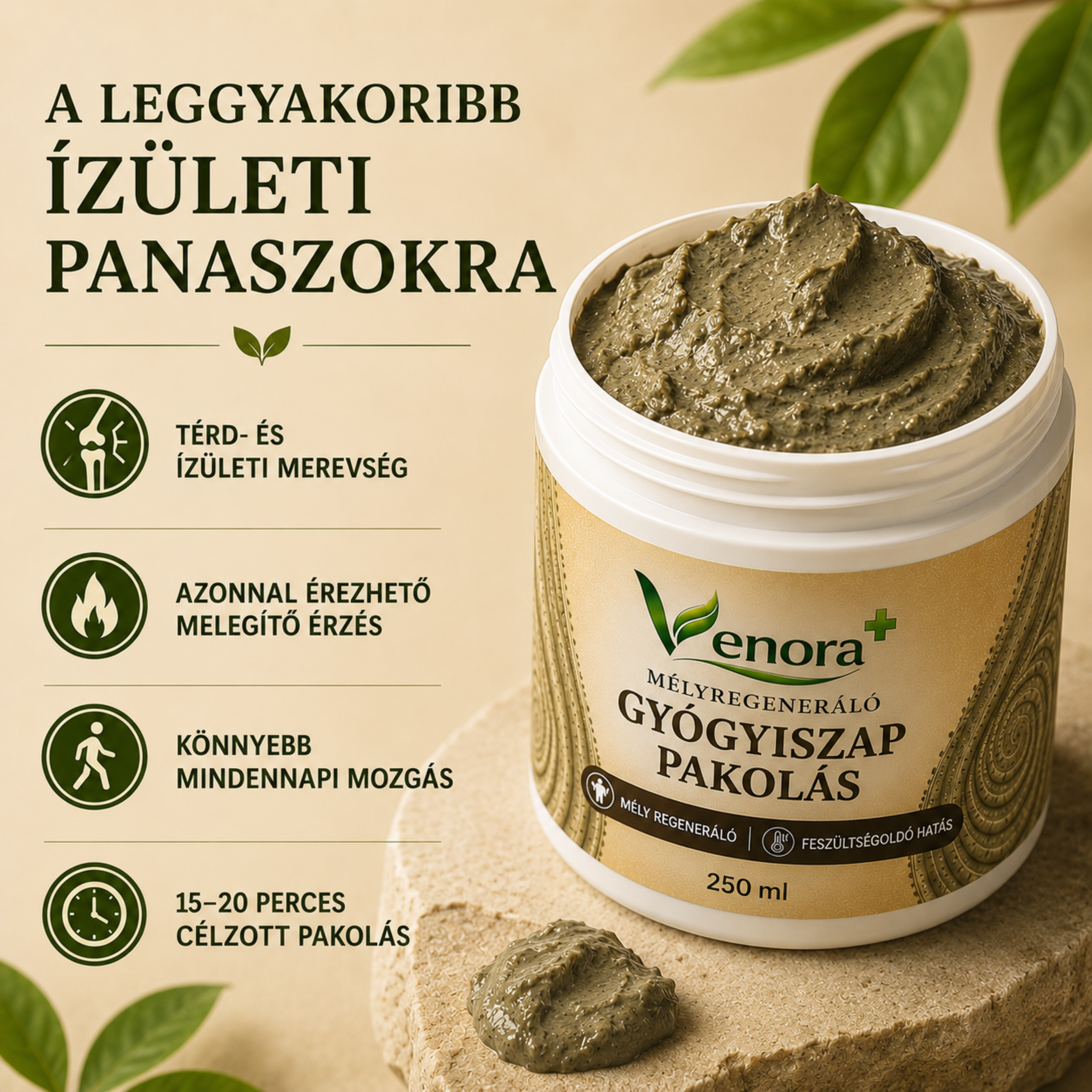 Mélyregeneráló Gyógyiszap Pakolás