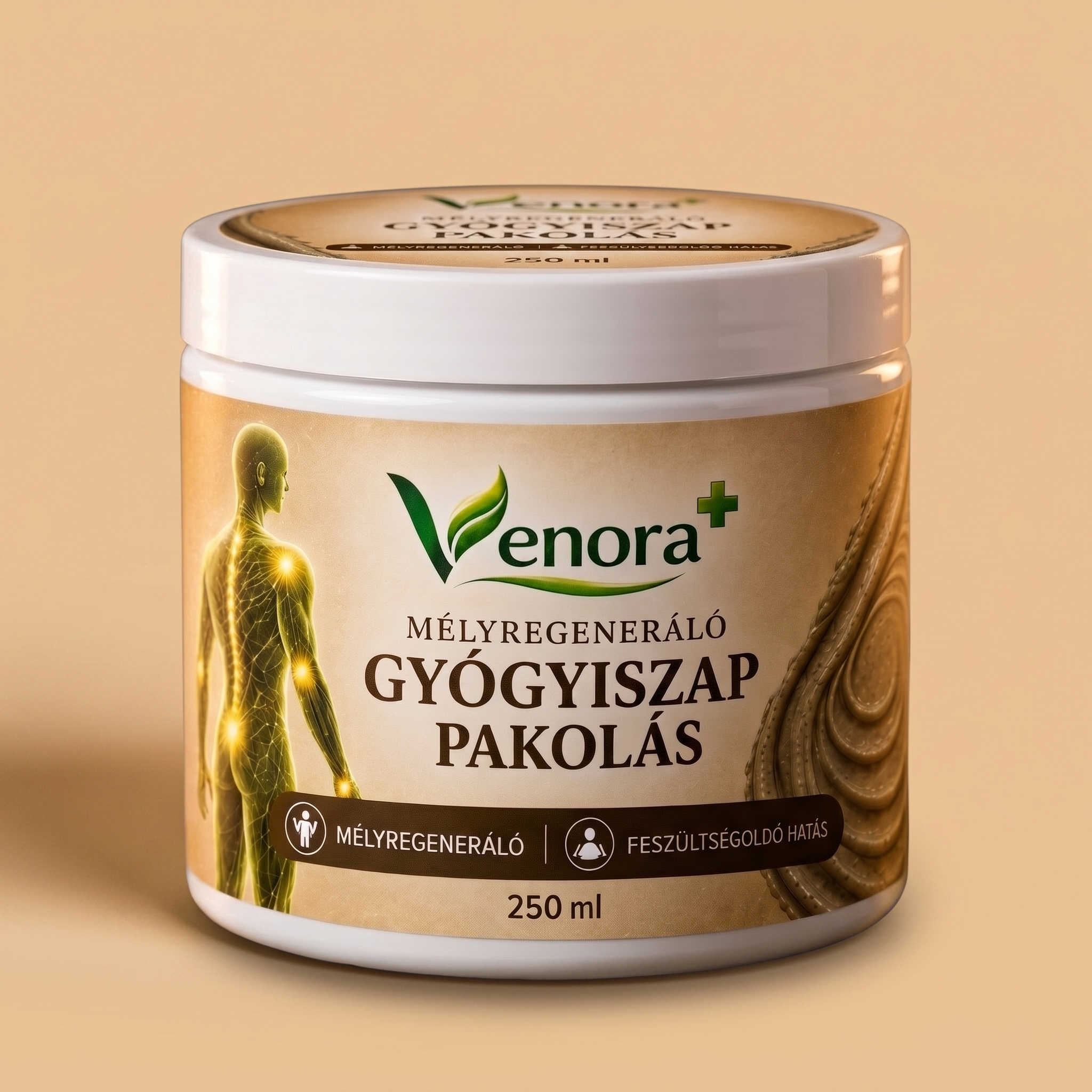 1 Tégely Mélyregeneráló Gyógyiszap Pakolás 250 ml